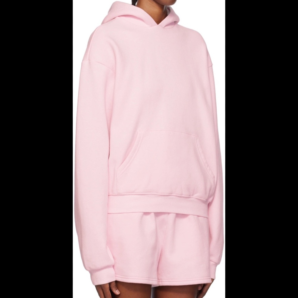 SKIMS PINK OVERSIZED HOODIE